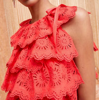 Ulla Johnson Amelie Top in poppy - women's blouse - alternate view