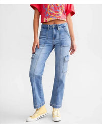 Hidden - Tracey Cargo Straight Stretch Jean