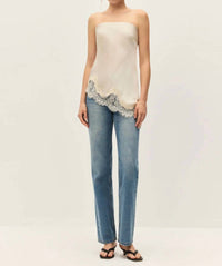 Elodie - Lacey Satin Top