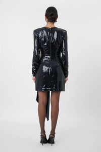 Toccin - Carlotta Sash Sequin Mini Dress