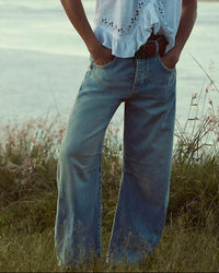 Free People - Good Luck Mid Rise Barrel Pants