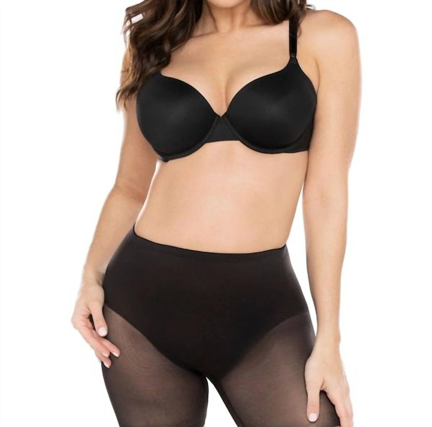 Miraclesuit Sheer Shaping Rear Lifting Boy Short in black - women's intimate
