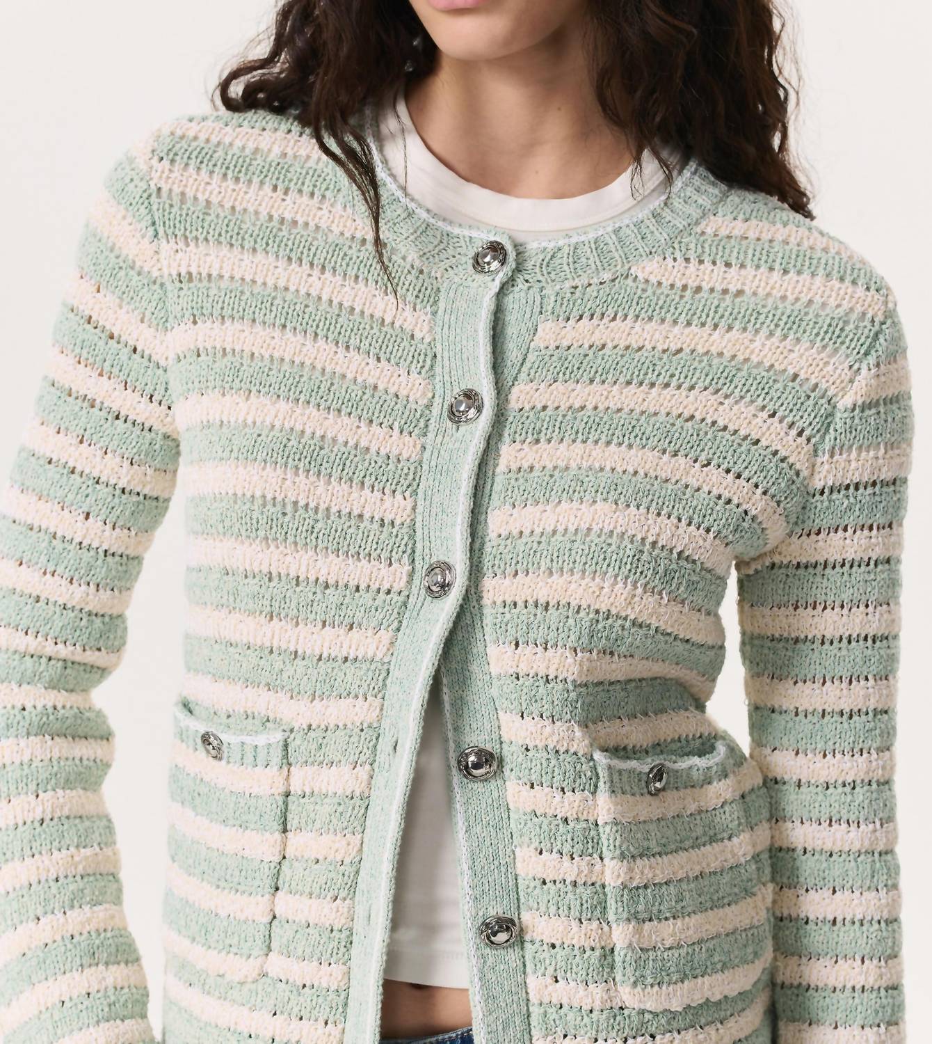 Rag & Bone - Jace Striped Cotton-blend Lady Cardigan