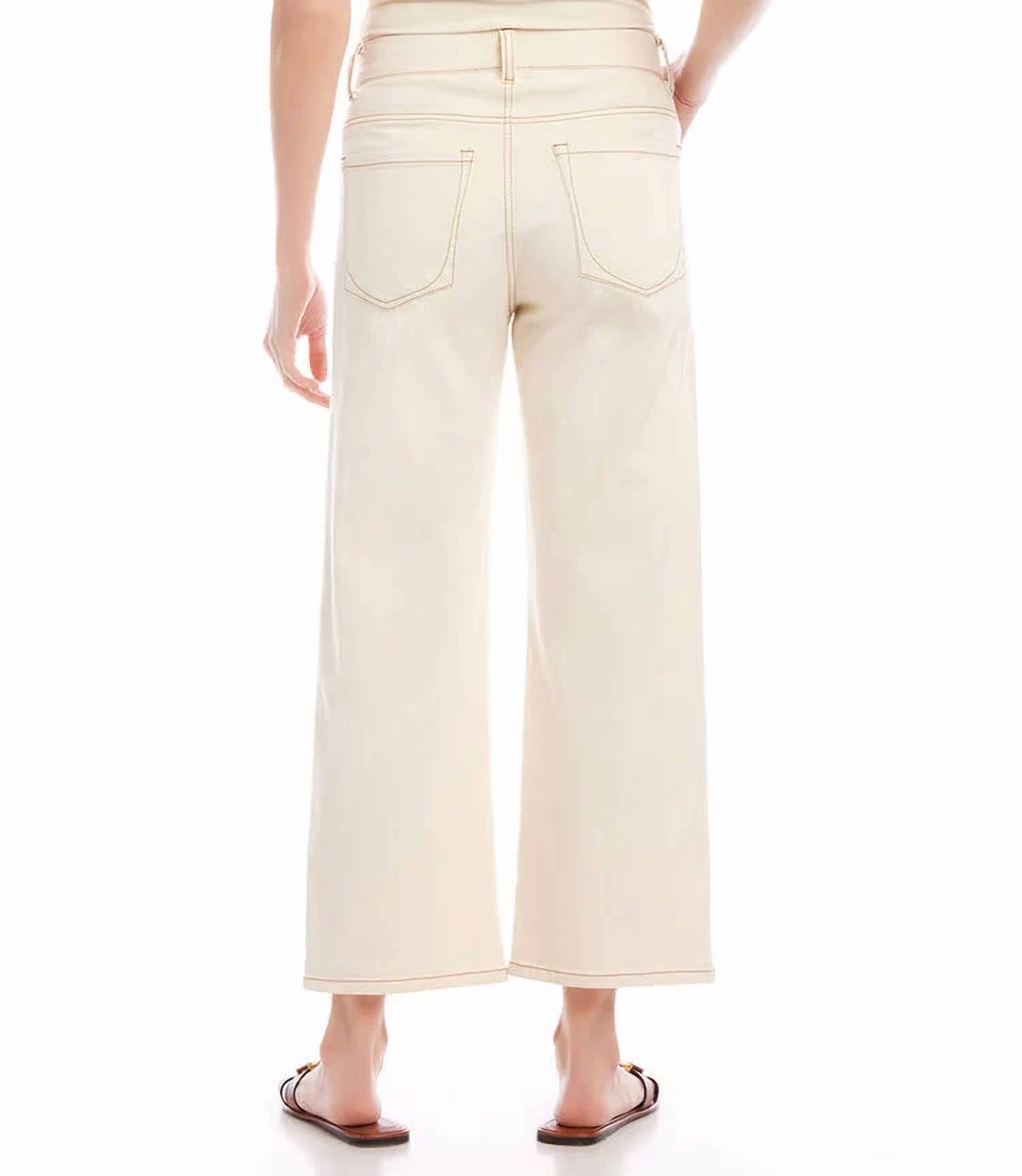 Karen Kane - Naomi Cropped Wide Leg Jeans