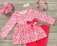 Pete + Lucy - Girl's Lovely Leopard Pants Set