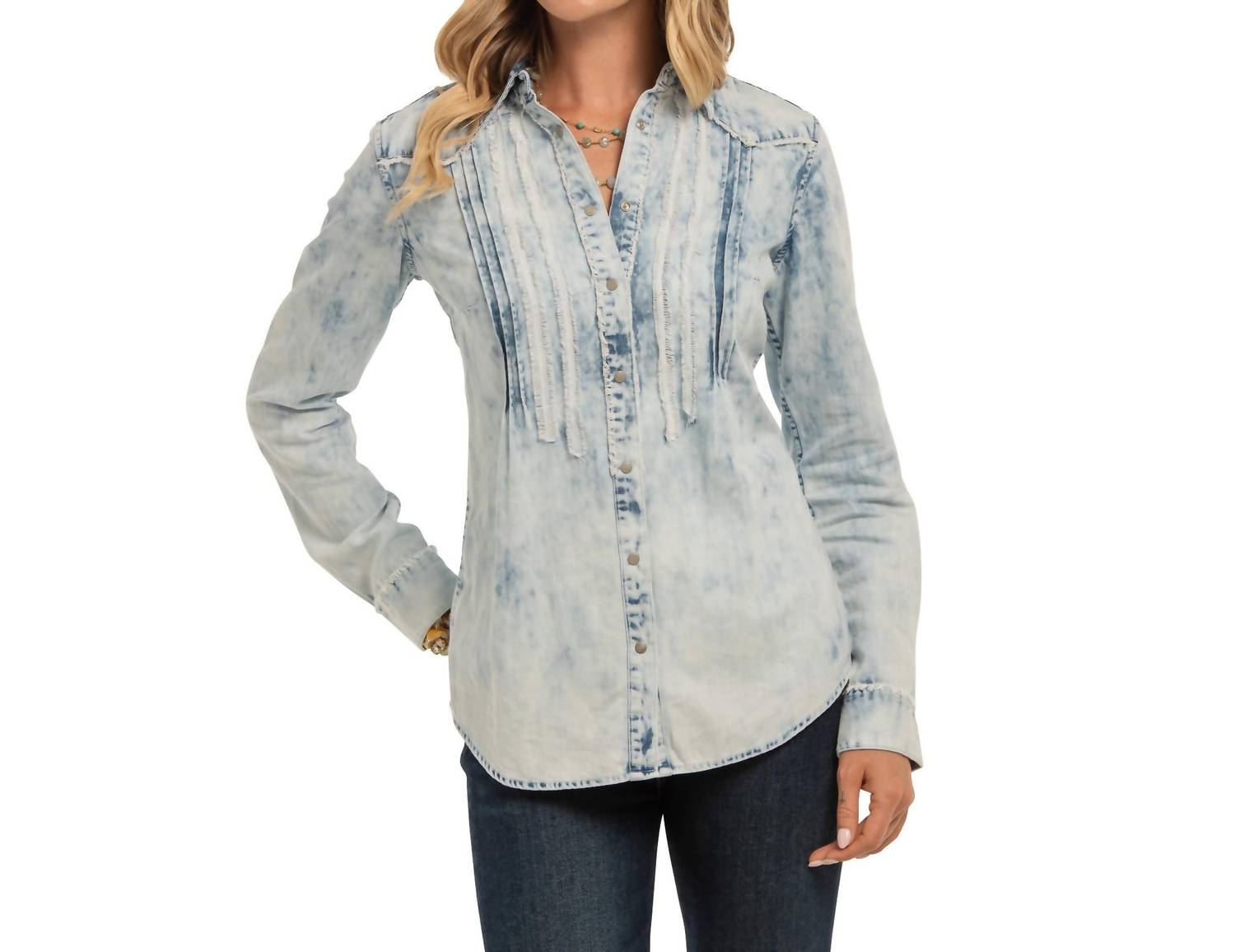 Madison Creek Outfitters Jessie Button Shirt in chambray - women's shirt