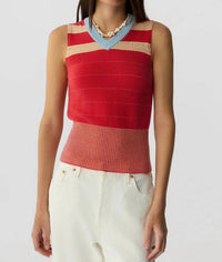 Guest In Residence - Collegiate Stripe Sleeveless Vest
