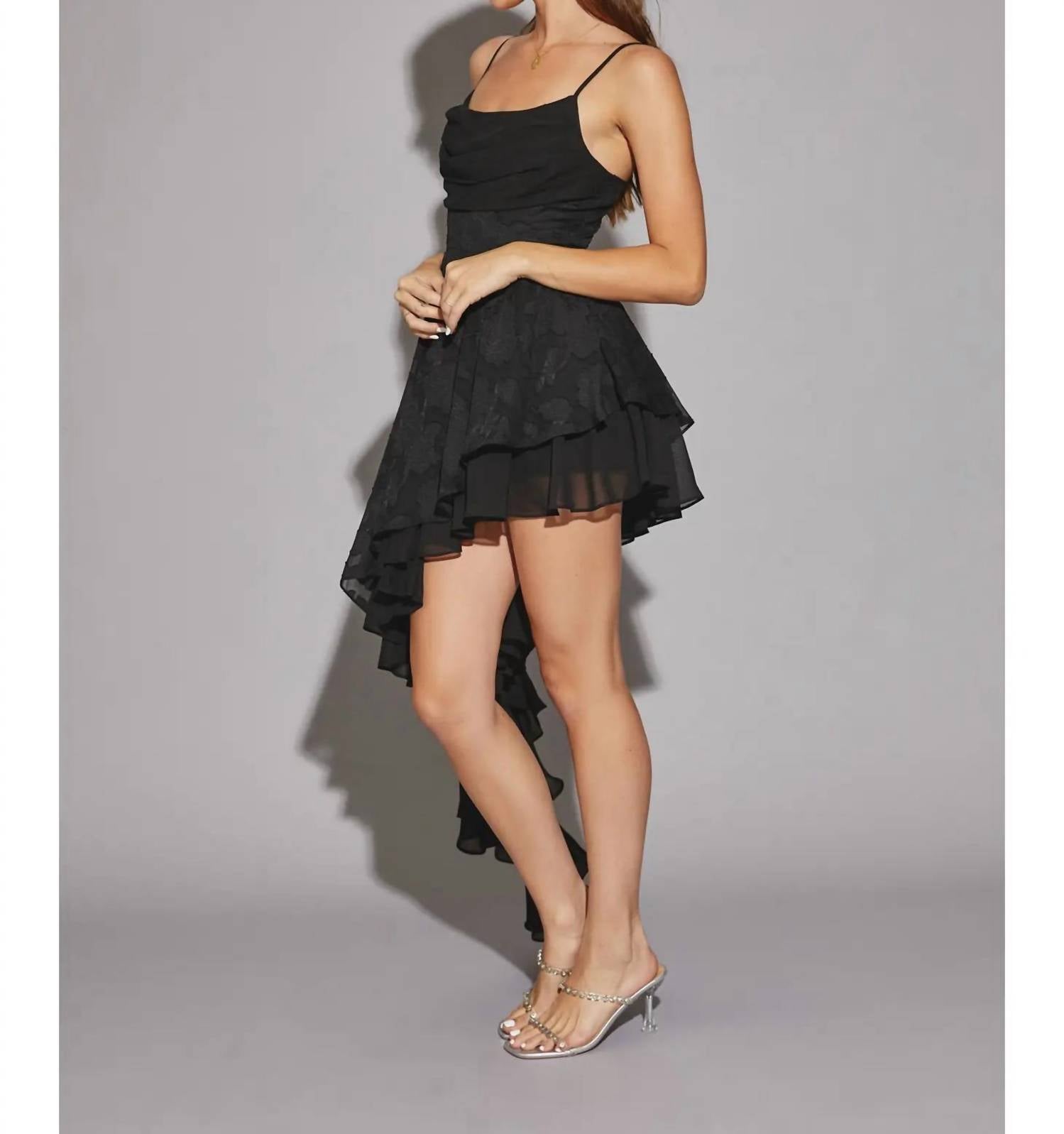 Mustard Seed - Unbalanced Ruffle Dress