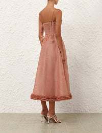 Zimmermann - Luna Ruffle Midi Dress