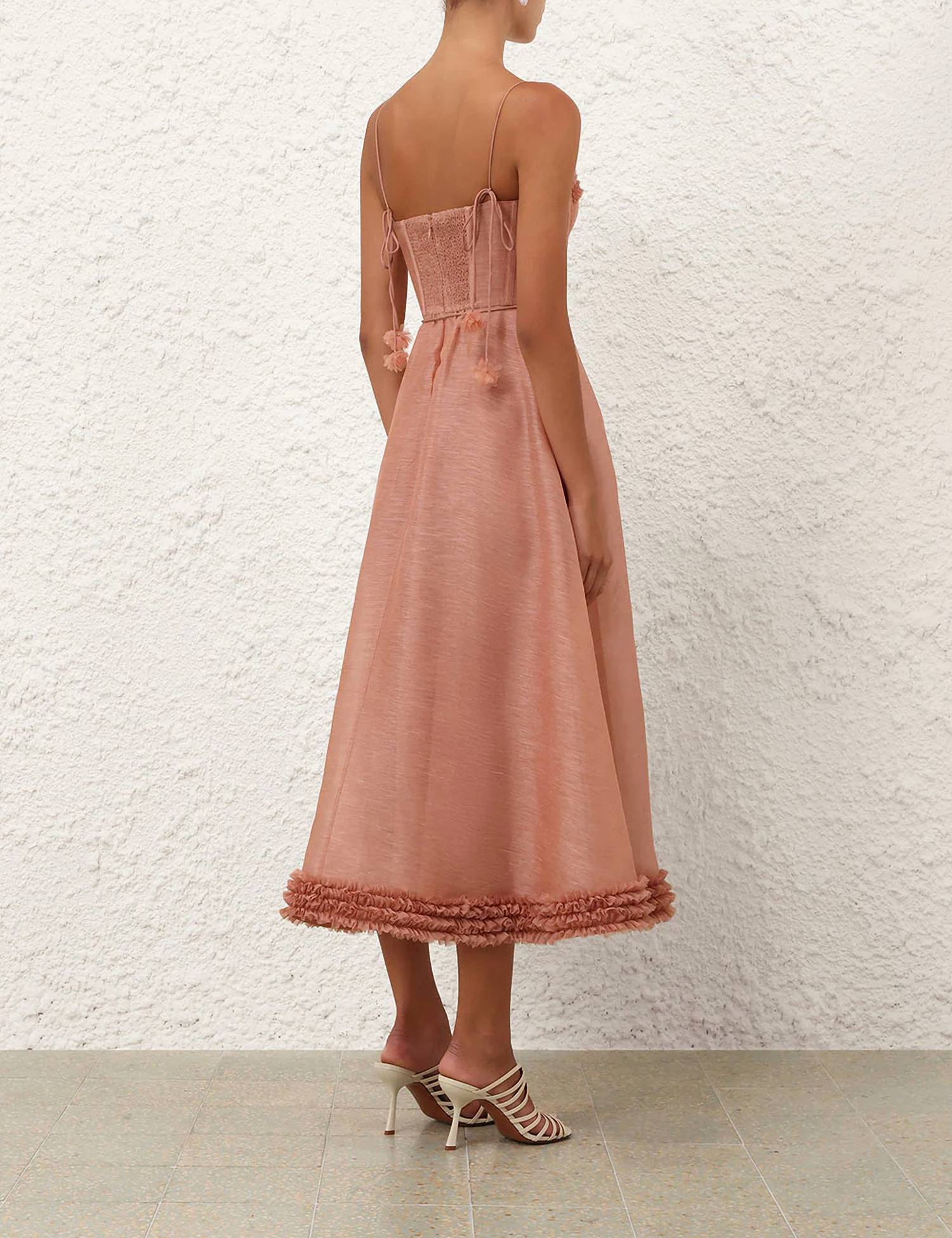 Zimmermann - Luna Ruffle Midi Dress