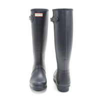 HUNTER Women's Original Tall Rain Boots in navy - women's shoe - view 4