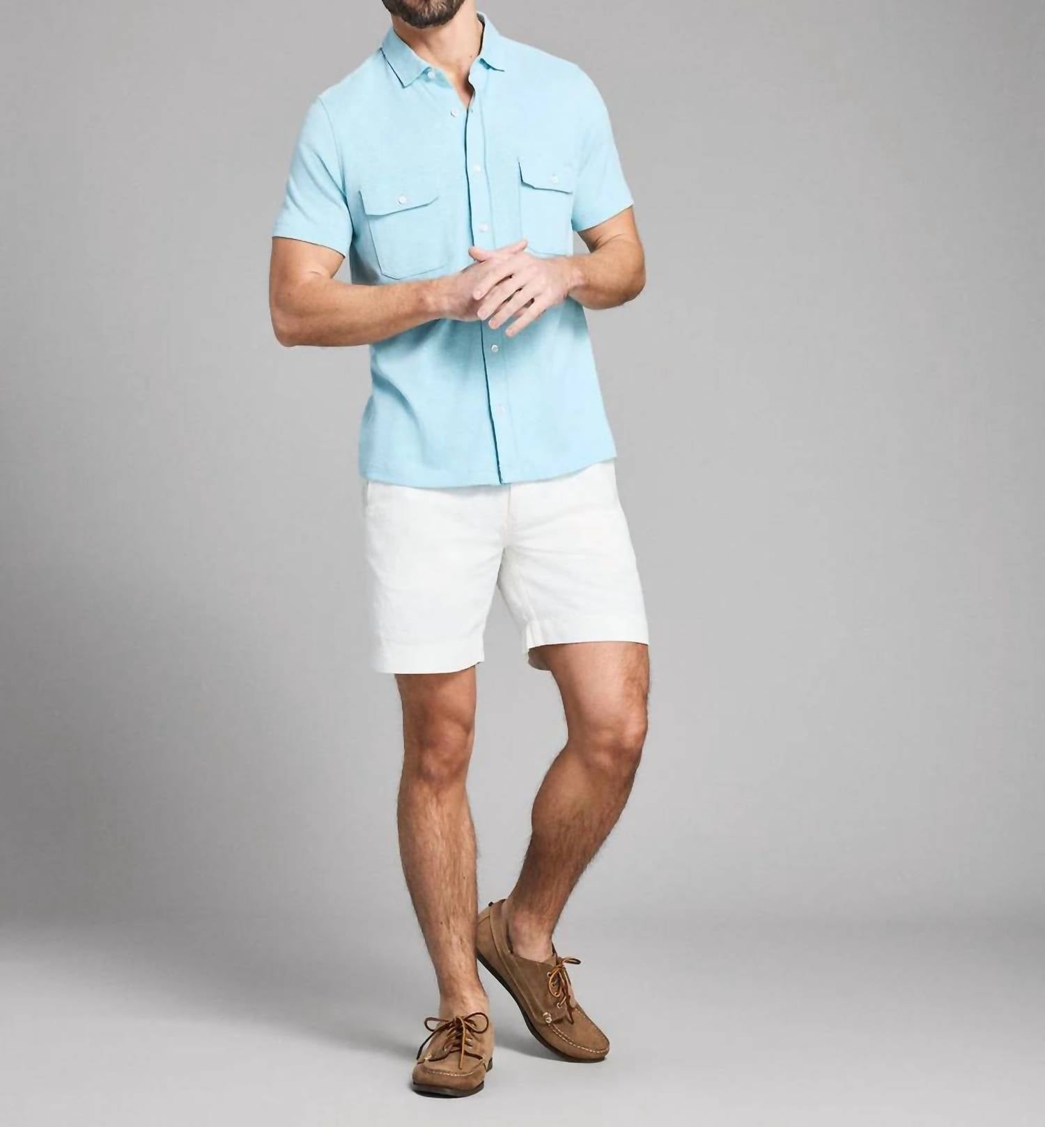 Billy Reid - Short Sleeve Hemp Cotton Knit Shirt
