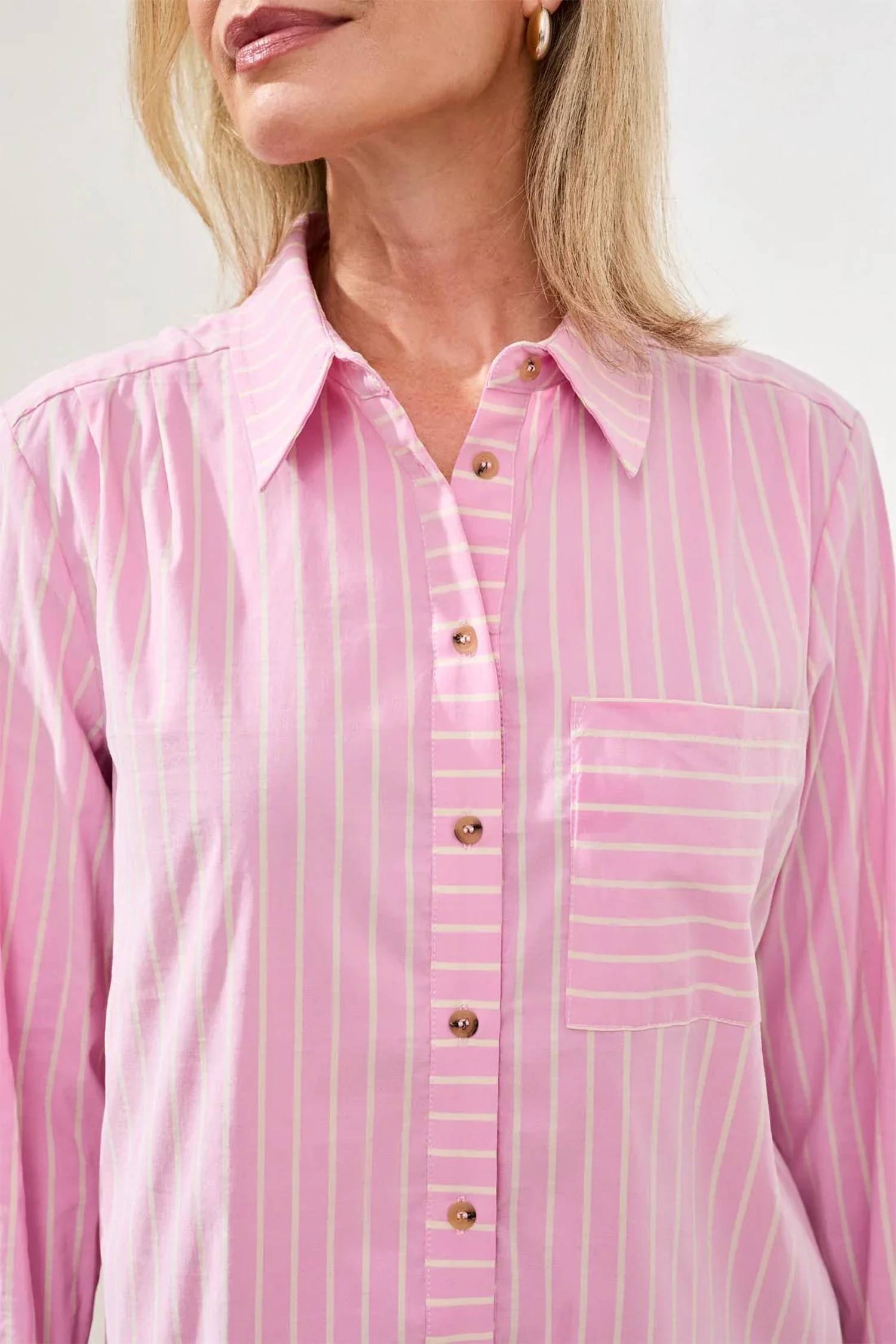 Tribal - Classic Collared Stripe Shirt
