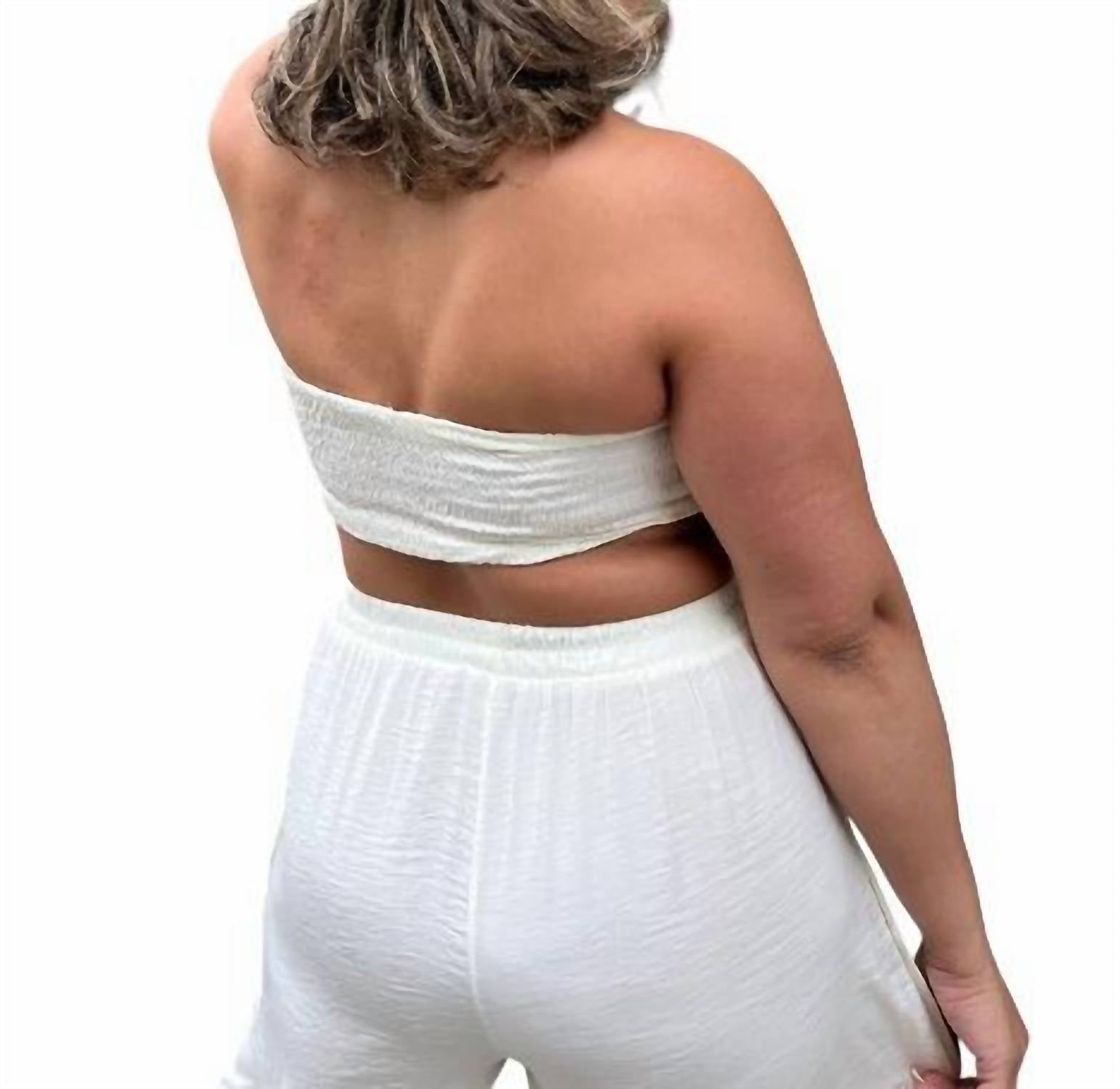 HYFVE Silky Soft Seashell Set in cream - women's sleepwear - alternate view