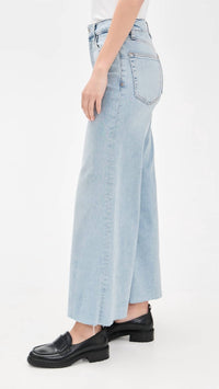 FRAME Le Palazo Crop Jean in tribute raw after - women's jeans - view 4