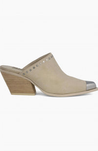 MIA Women's Dixi Heeled Mule in sand - women's shoe - detail view