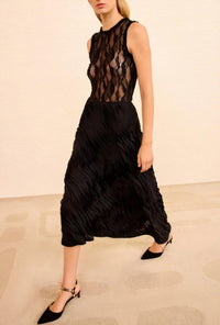Ulla Johnson - Amiko Chiffon Embroidered Midi Skirt