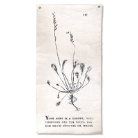 Sugarboo & Co. - Your Mind Is a Garden Botanical Painted Wall Tarp