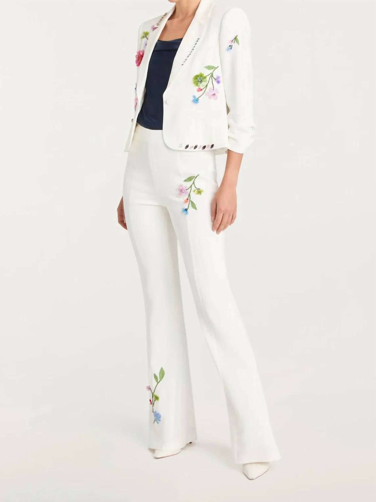 Cinq A Sept - Floral Vine Le Petit Khloe Blazer