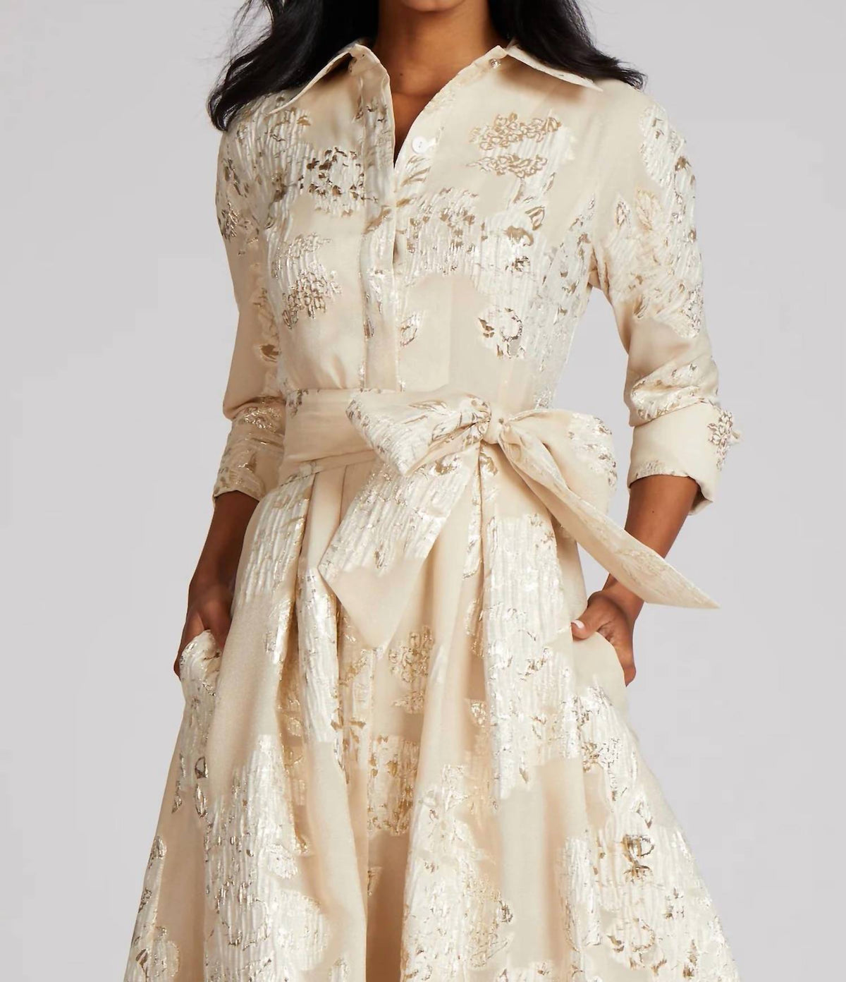 Teri Jon - Shirtdress Gown