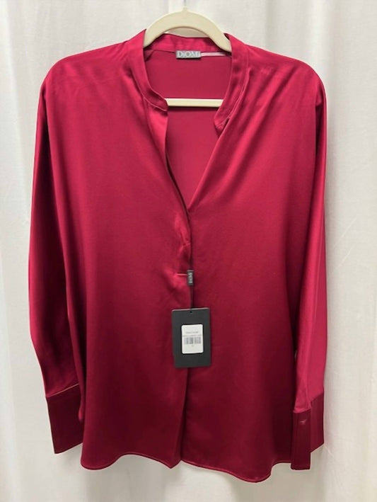 Diomi - Women's Classic Band Collar Blouse