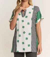 7Th Ray - Lucky Charm Luxe Patchwork Top
