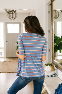 Sporty Striped Cardi