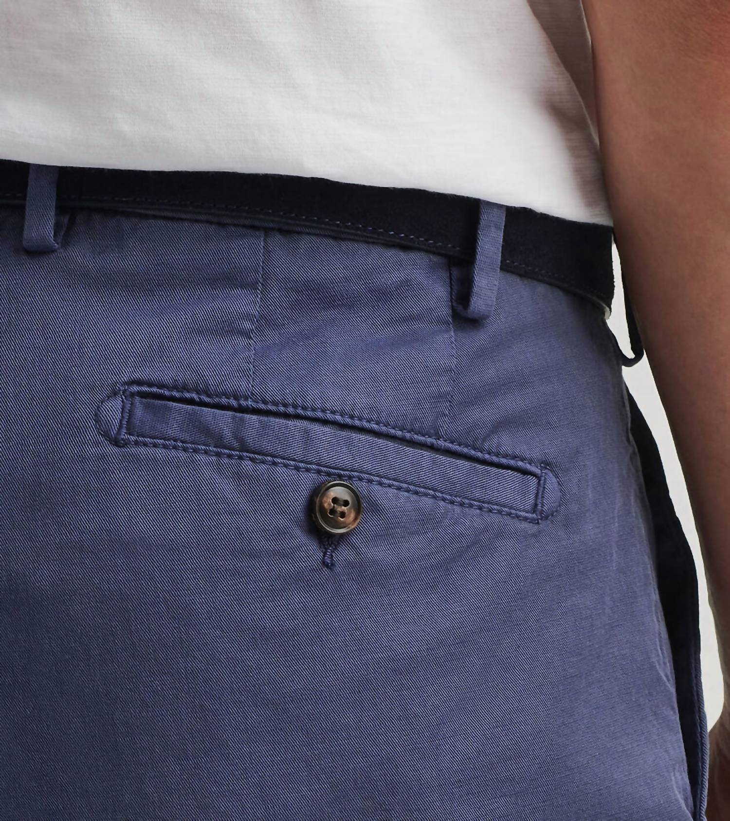 PETER MILLAR Somerset Flat-front Short in navy - men's shorts - alternate view