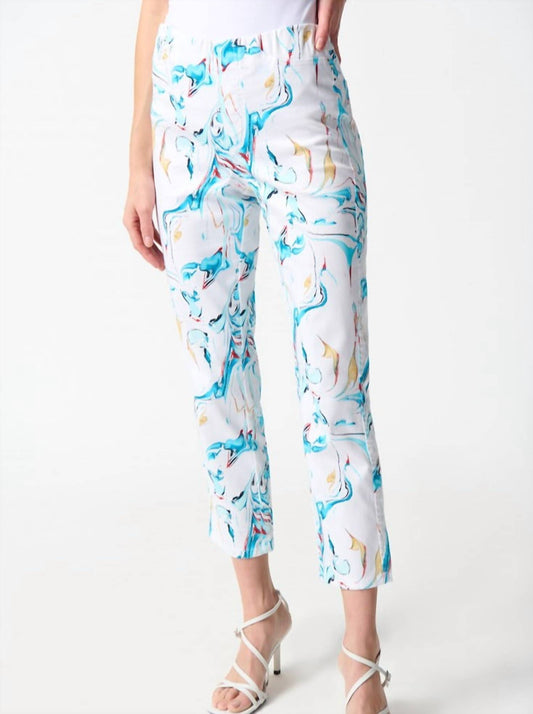 Joseph Ribkoff - Marbled Print Pants