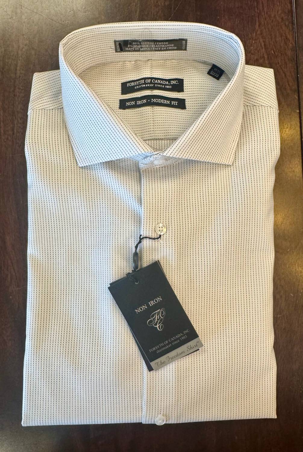 Forsyth Of Canada Inc - Men's Darcy Spread Collar Dress Shirt