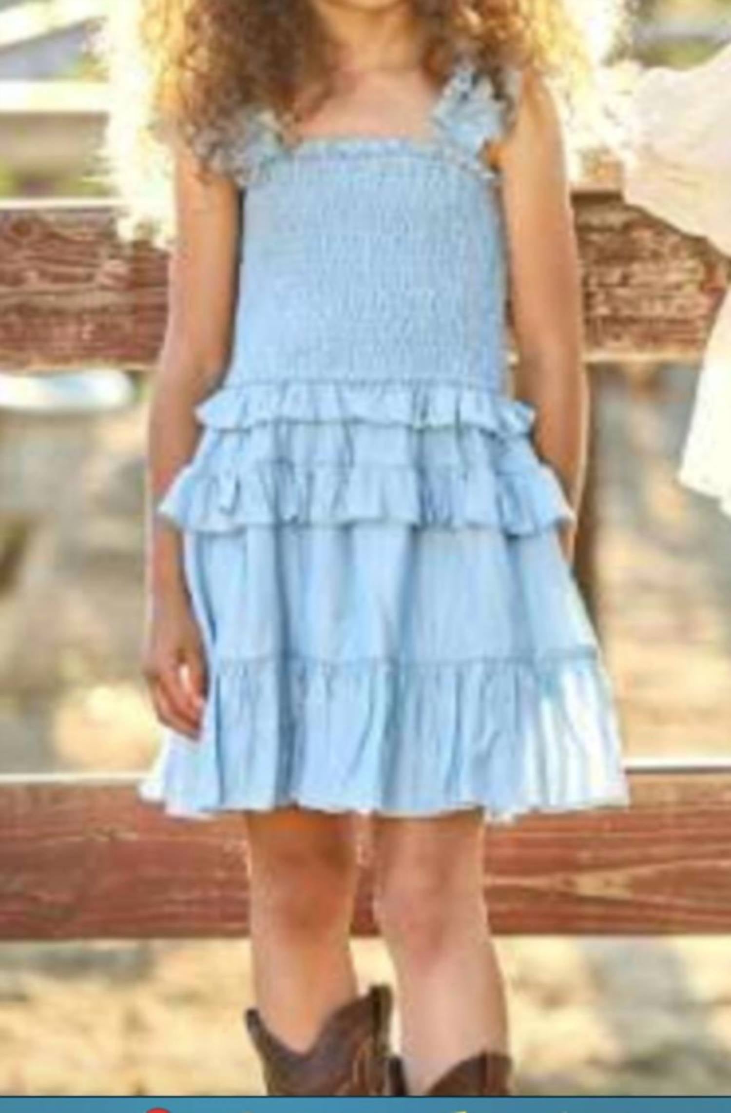 Hannah Banana - Smocked Dress With Tiered Ruffles