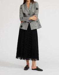 Lucy Paris - Madison Textured Pleated Skirt
