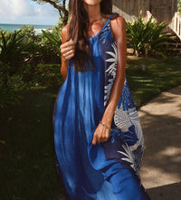 Tribal - Braided Straps Maxi Dress
