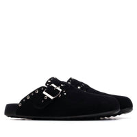 Xti Women's Suede Clogs in black - women's shoe - view 4