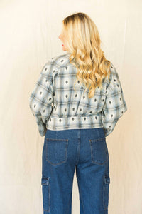 Ivy Jane - Plaid Tie Top