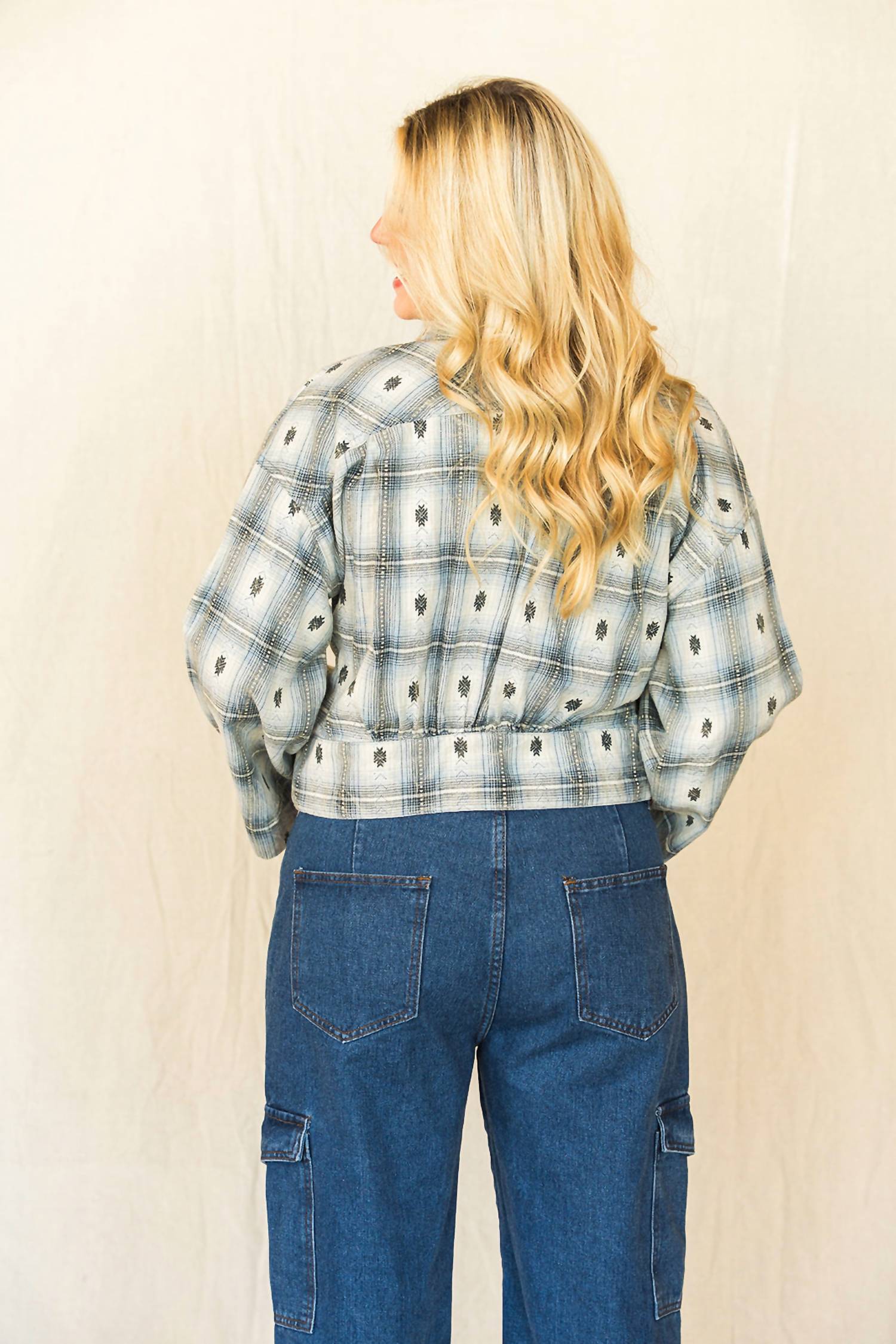 Ivy Jane - Plaid Tie Top