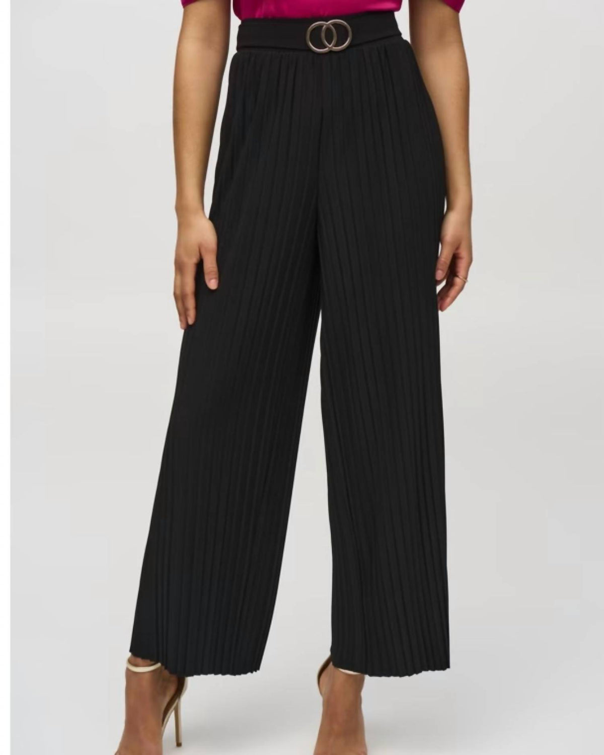 Joseph Ribkoff - Wide-leg Belted Trousers
