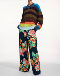 Christopher John Rogers - Striped V-neck Sweater