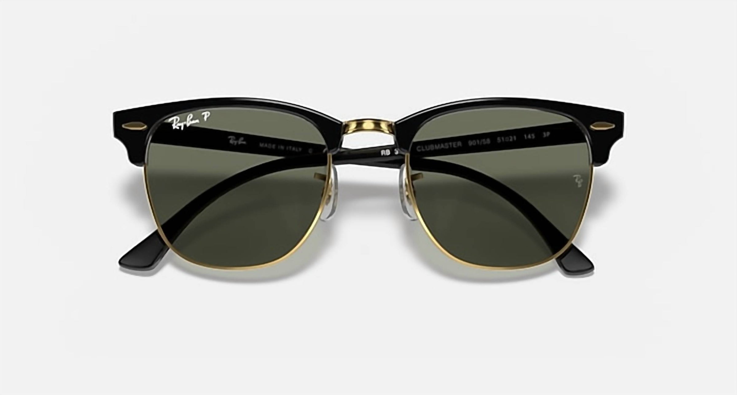 Ray Ban - Clubmaster Classic Large Polarized Sunglasses Rb3016 901/58