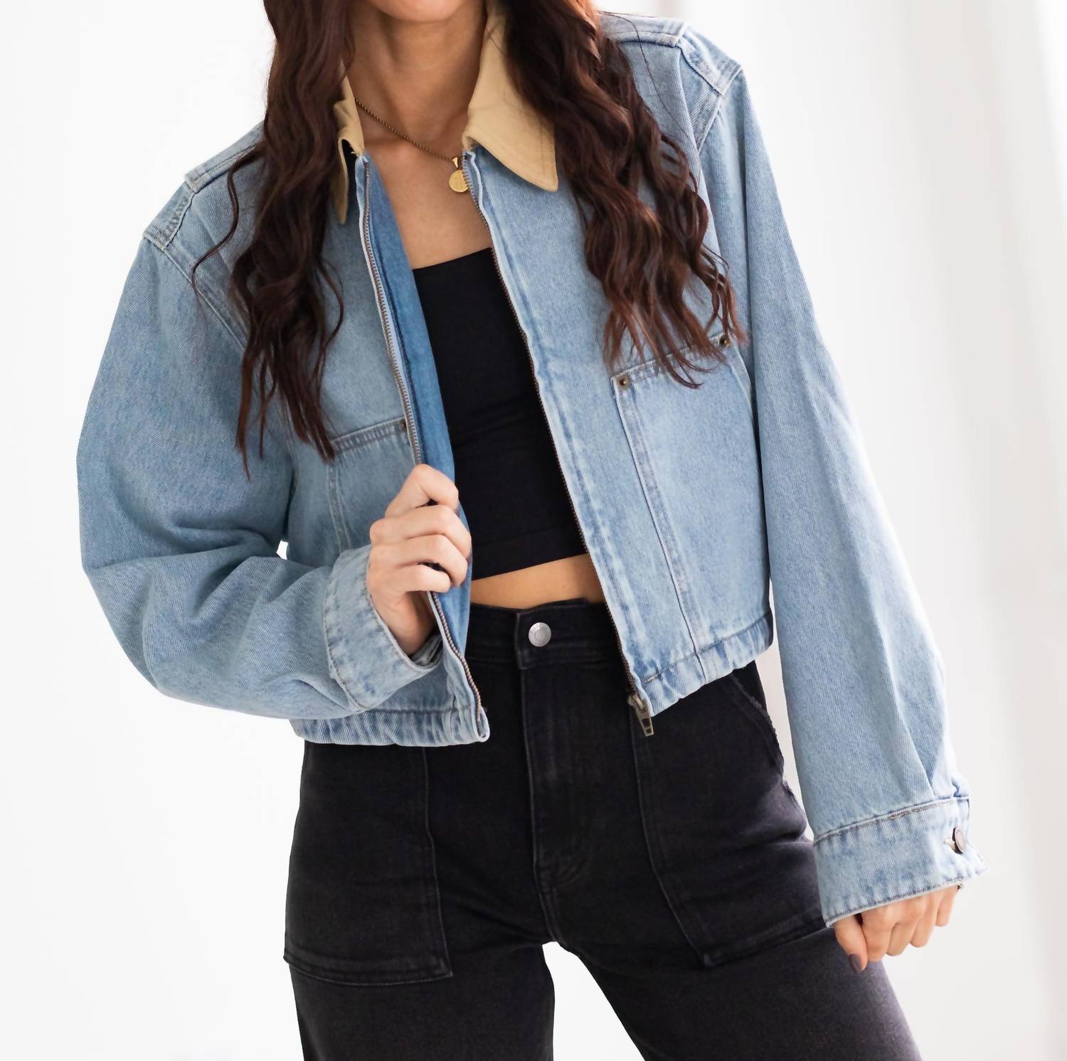 Blanknyc - Coffee Run Denim Barn Jacket