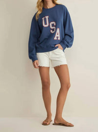 Z Supply - Americana Boyfriend Sweatshirt