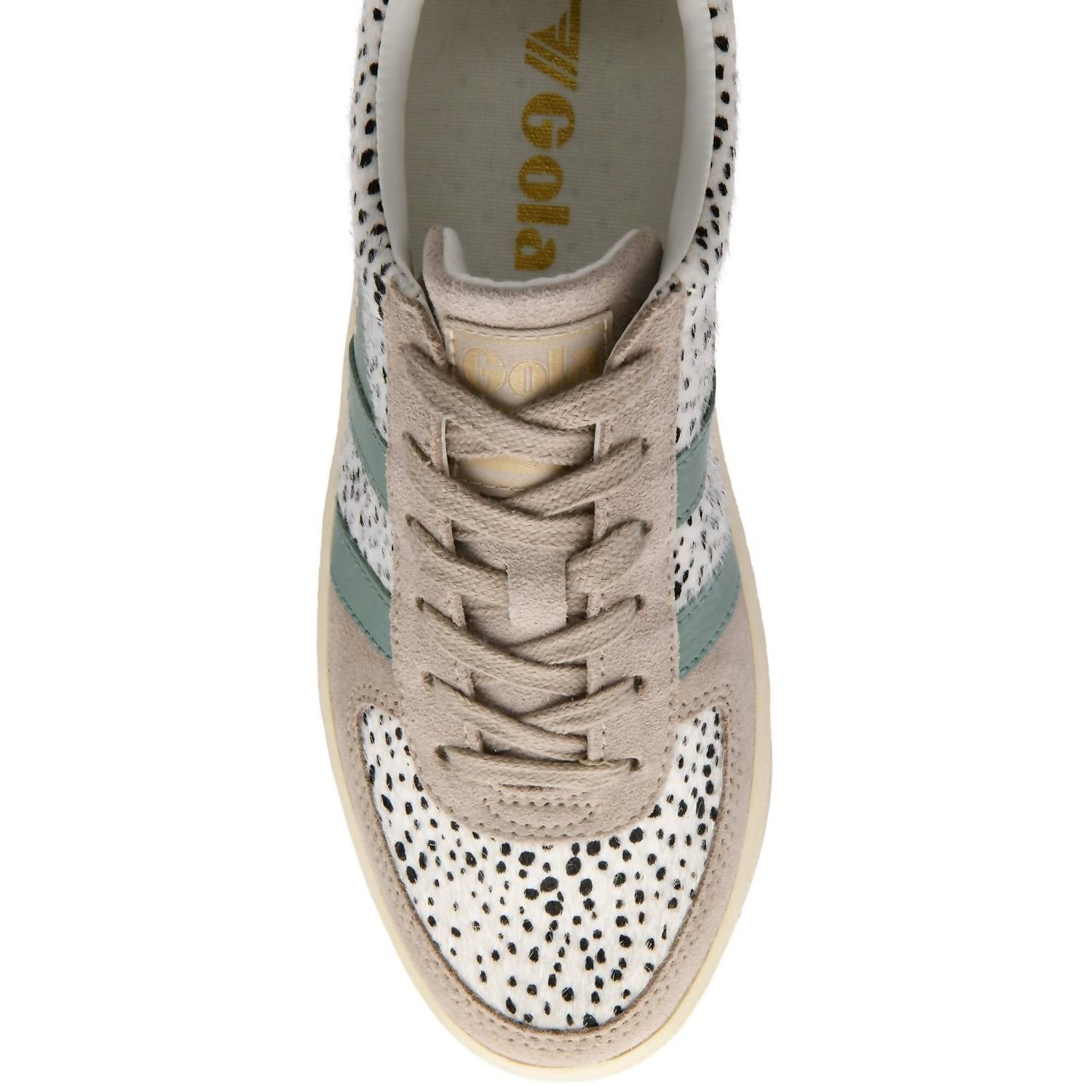 Gola Women's Grandslam Savannah Sneakers in cheetah feather grey green mist - women's sneaker - view 5