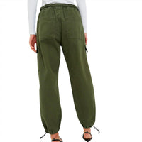 ASKK NY Women's Parachute Pant in fatigue - women's pants - detail view