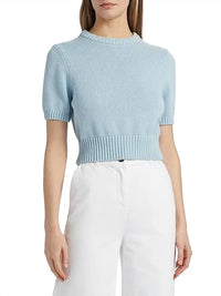TOCCIN Elsie Sweater in light blue - women's sweater