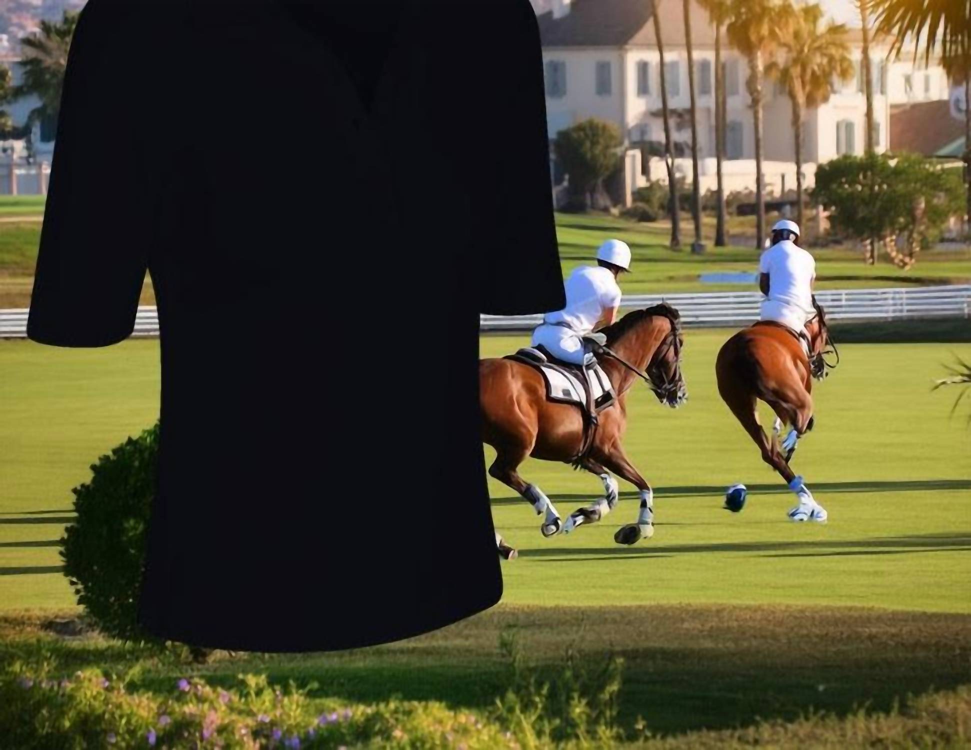 NUSPORT Women's Del Mar Polo in onyx - women's long sleeve top - detail view