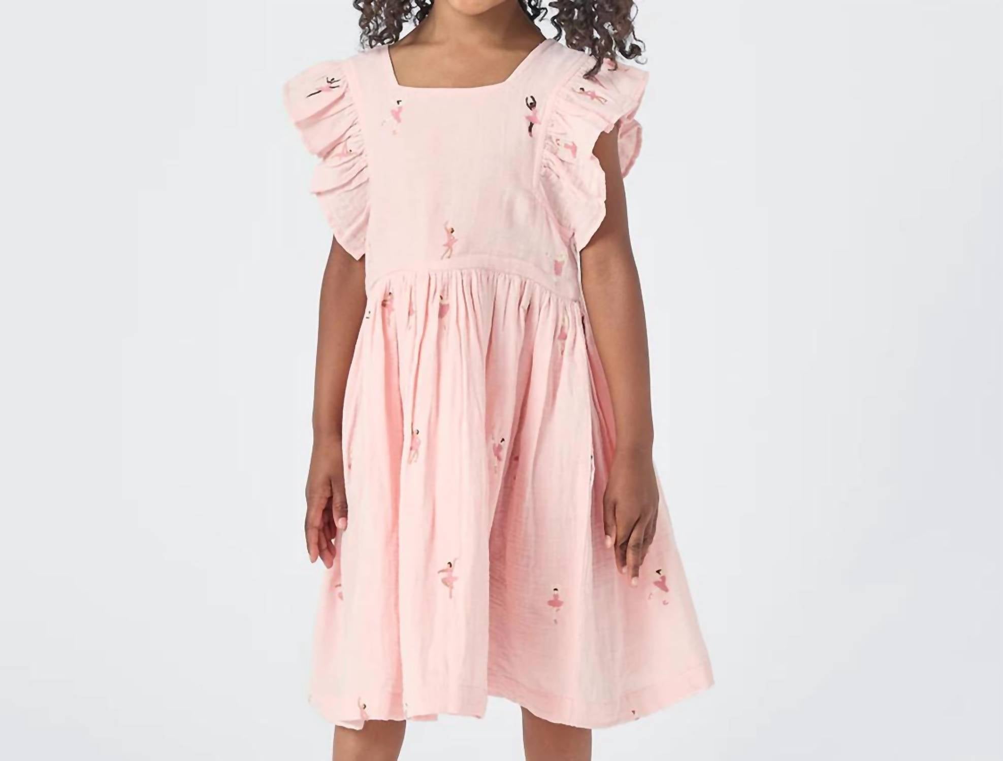 Pink Chicken - Ballerina Embroidery Elsie Dress