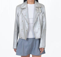 Jkt Nyc - Harley Metallic Leather Jacket