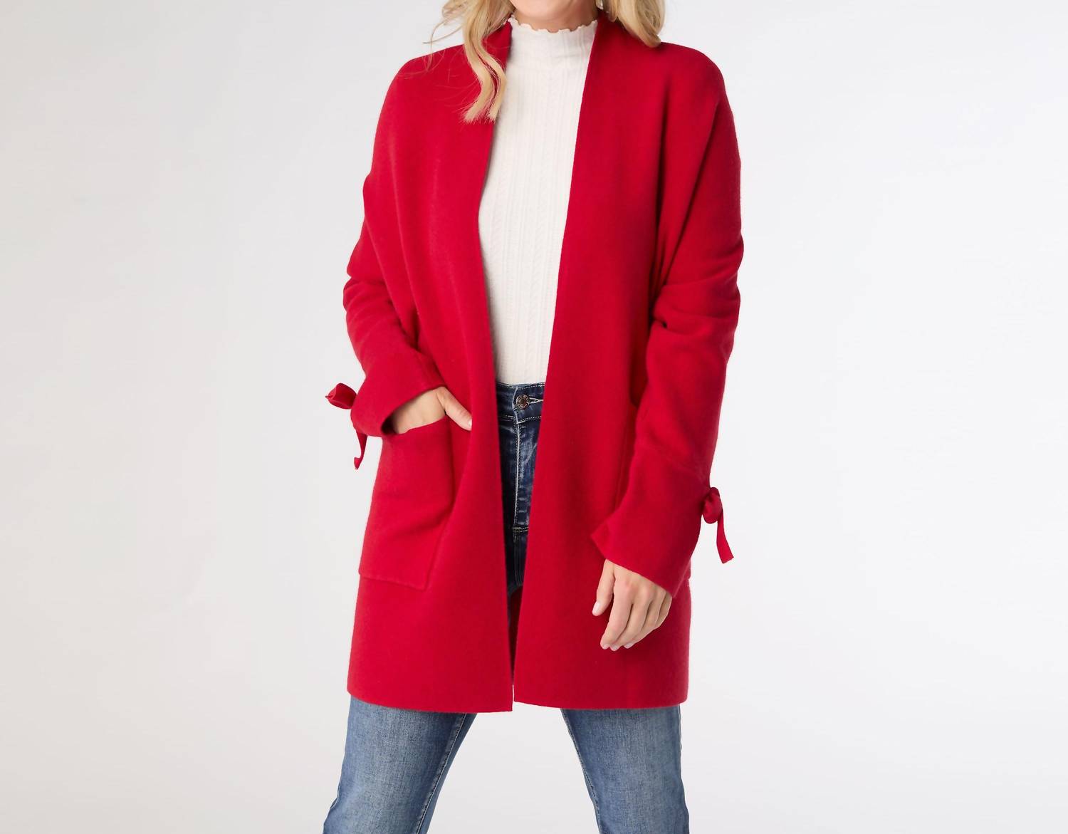 Coco + Carmen - Heavenly Luxe Bow Sleeve Cardigan