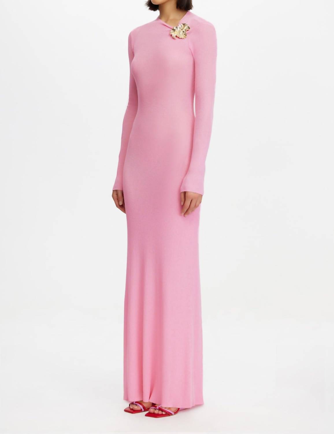 ACLER Rowthorn Maxi Dress in pink - women's dress - alternate view