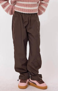 Sadie & Sage Ashton Piping Pants in coffee - kids' joggers